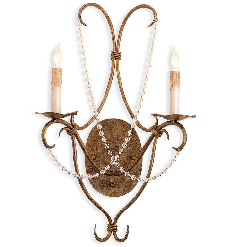 Currey & Company - Crystal Lights 22" Wall Sconce