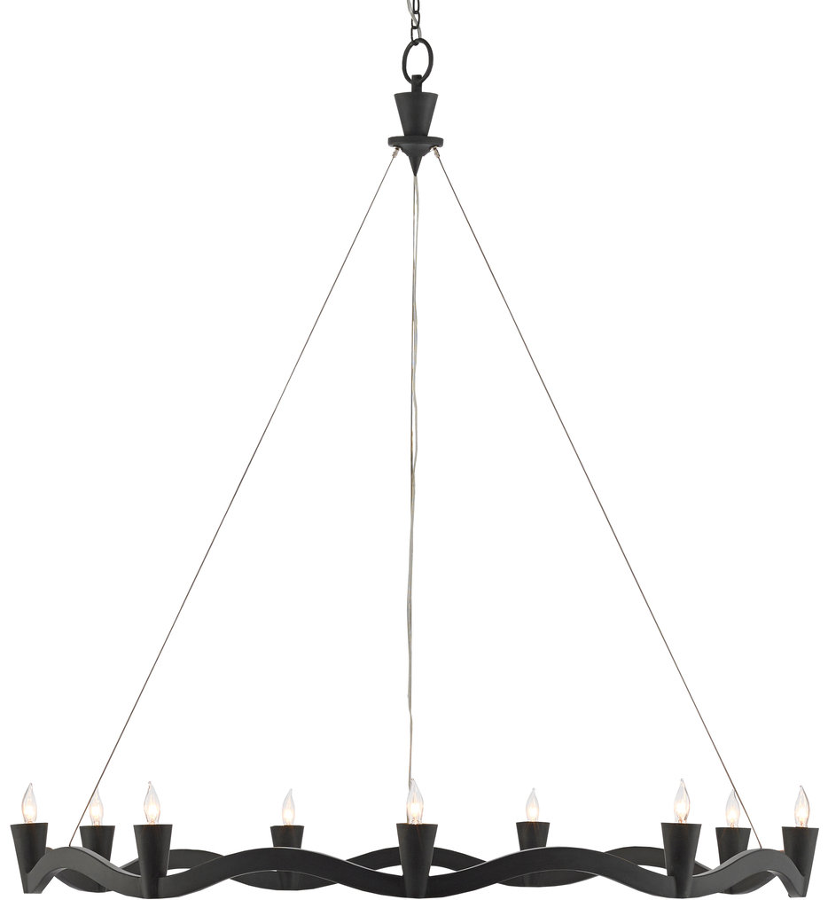 Currey & Company - Serpentina 37" Chandelier