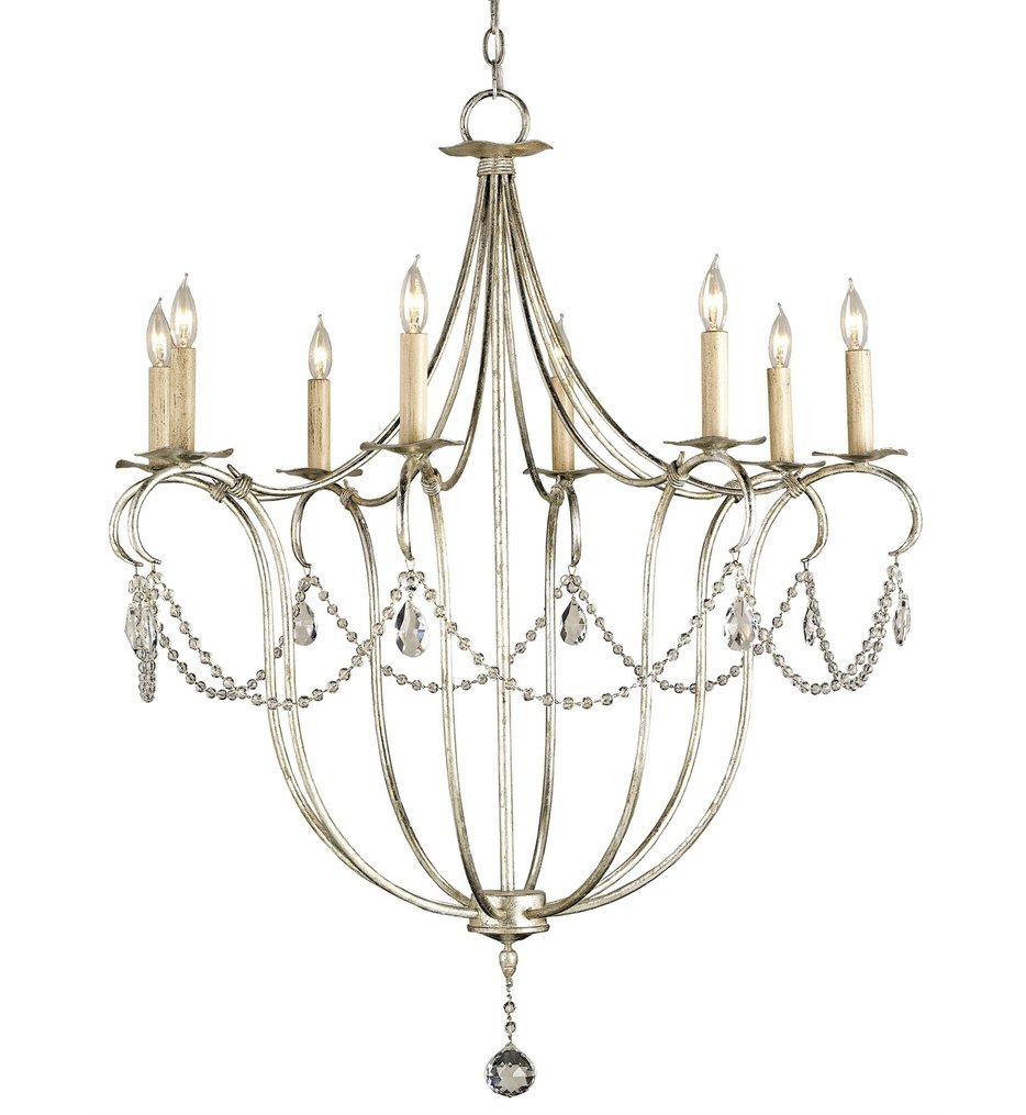 Currey & Company - Crystal Lights 31" Chandelier