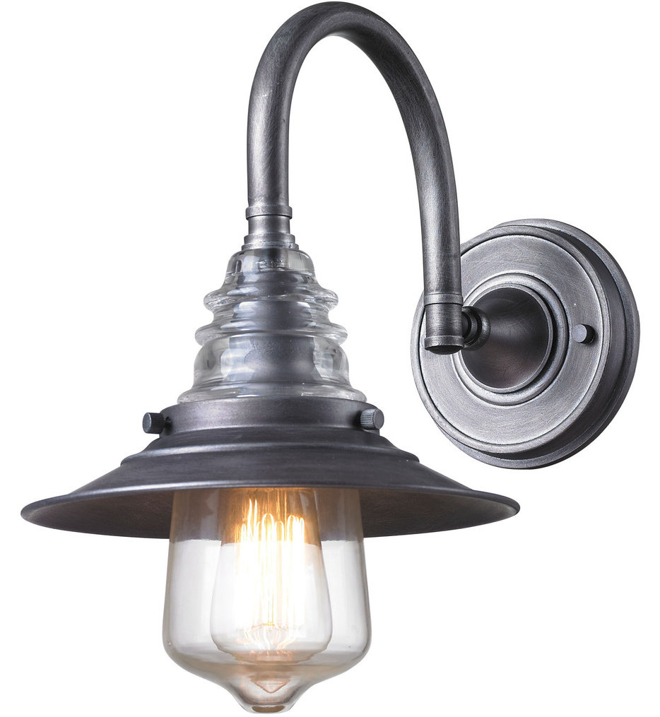 ELK Lighting Insulator Glass 14" Wall Sconce