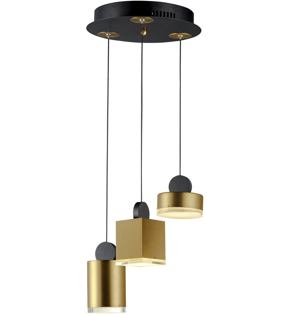 ET2 - E20863-75BKGLD - Nob 13.5" Pendant