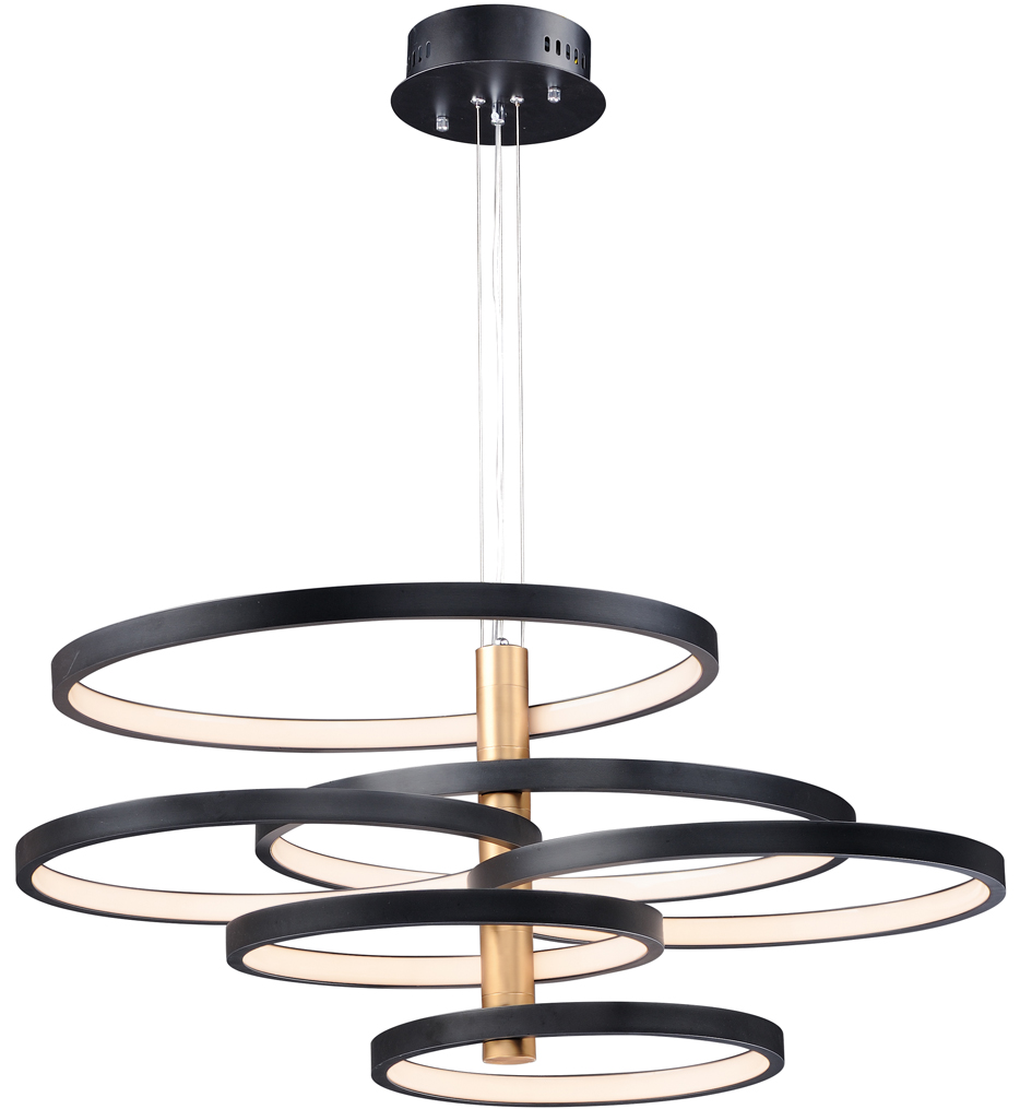 ET2 - E24327-BKGLD - Hoopla 45.25" Pendant