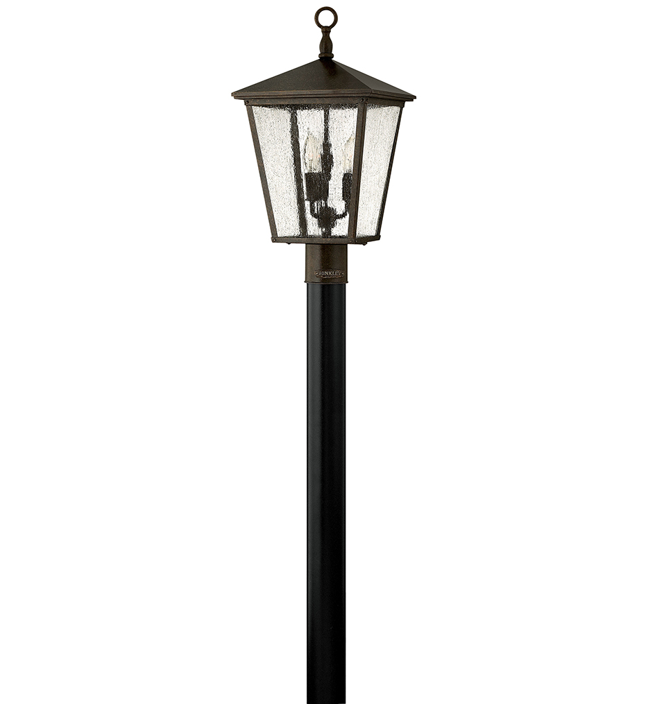 Hinkley Lighting - Trellis 21" Outdoor Post Mount with Glass
