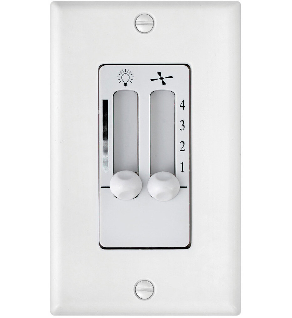 Hinkley Lighting - 980008FWH - Wall Contol 4 Speed Dual Slide