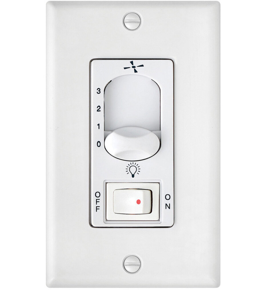 Hinkley Lighting - 980009FWH - Wall Control 3 Speed, On/Off Switch