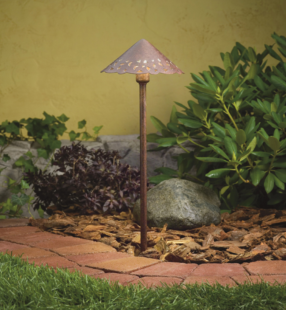 Kichler - Landscape LED Hammered Roof Path Light