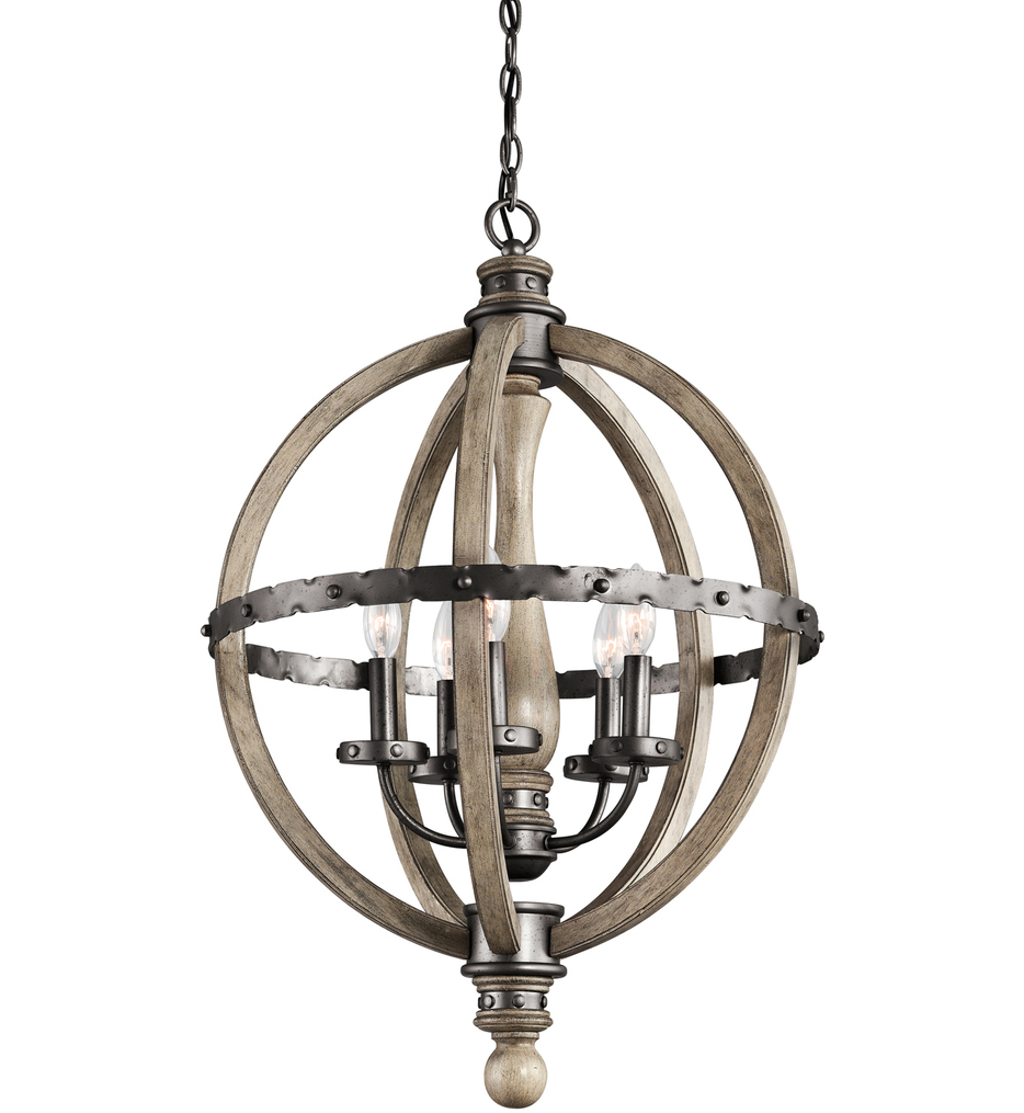 Kichler - 43324DAG - Evan 20" Chandelier