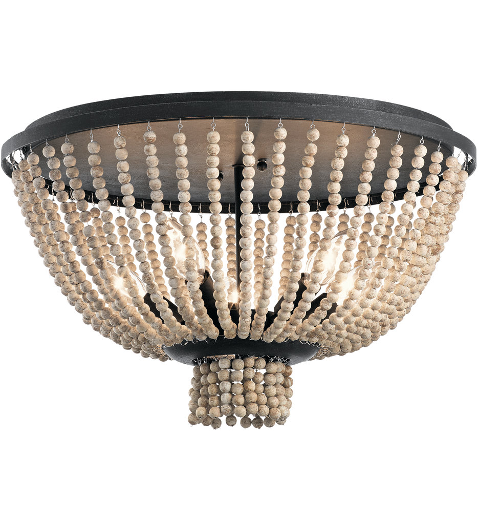 Kichler - 43893DBK - Brisbane 18" Flush Mount