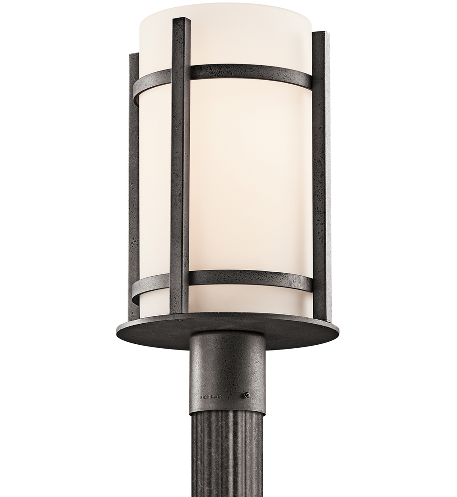 Kichler - 49123AVI - Camden 17" 1 Light Incandescent Outdoor Post Lantern