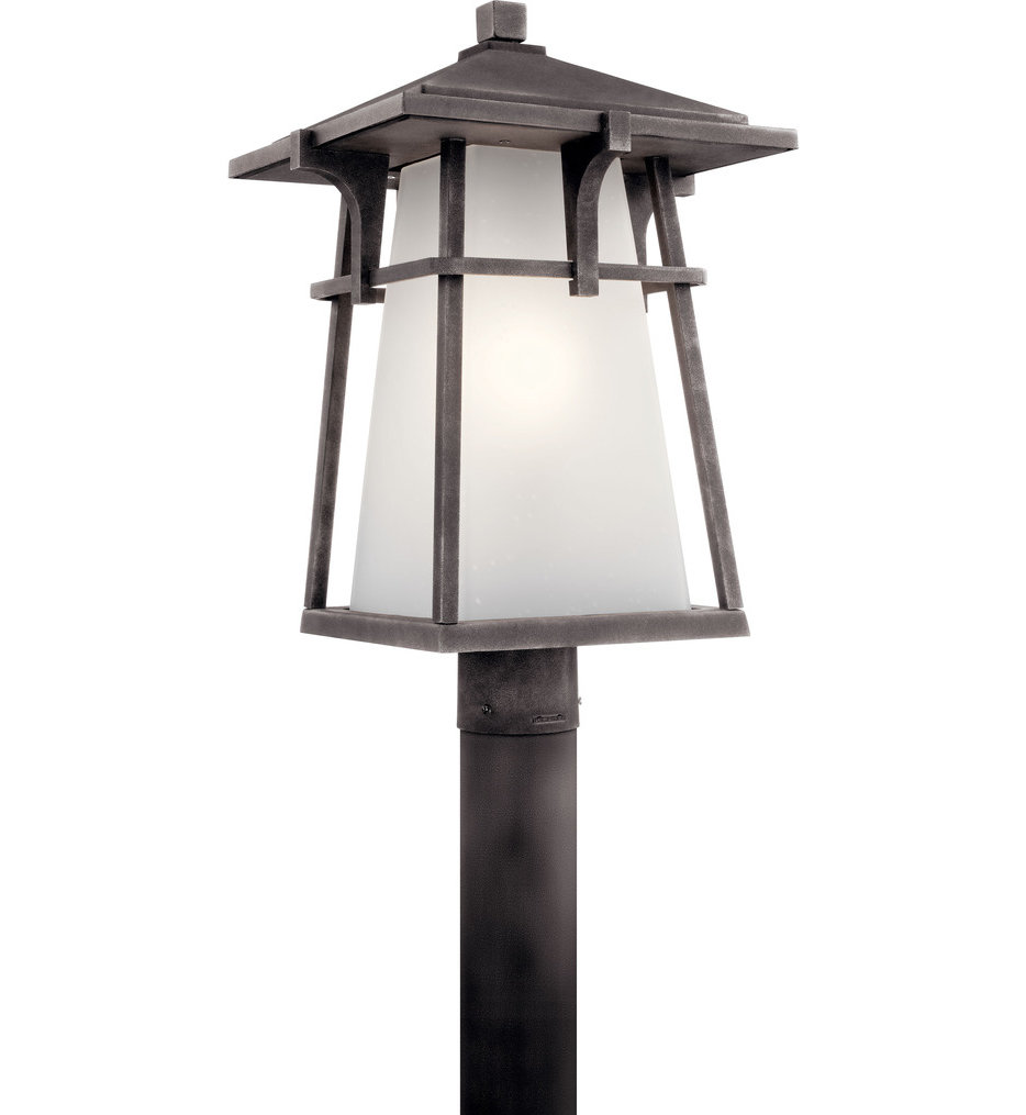 Kichler - Beckett Weathered Zinc 20" Outdoor Post Lantern