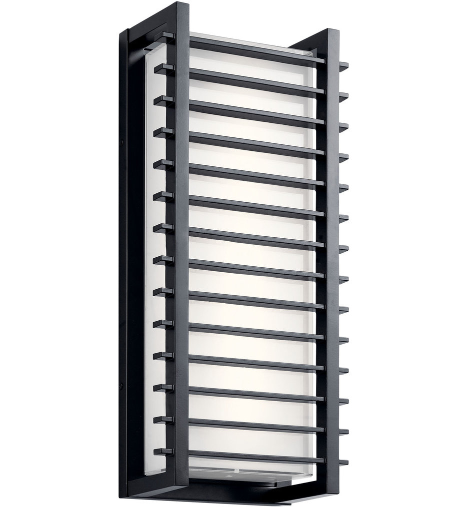 Kichler - 49786BKLED - Rockbridge 20.75" Outdoor Wall Sconce