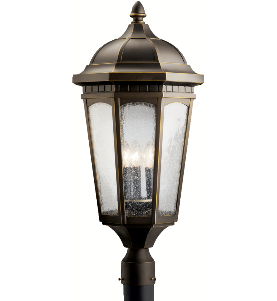 Kichler - Courtyard 27" 3 Light Outdoor Post Lantern