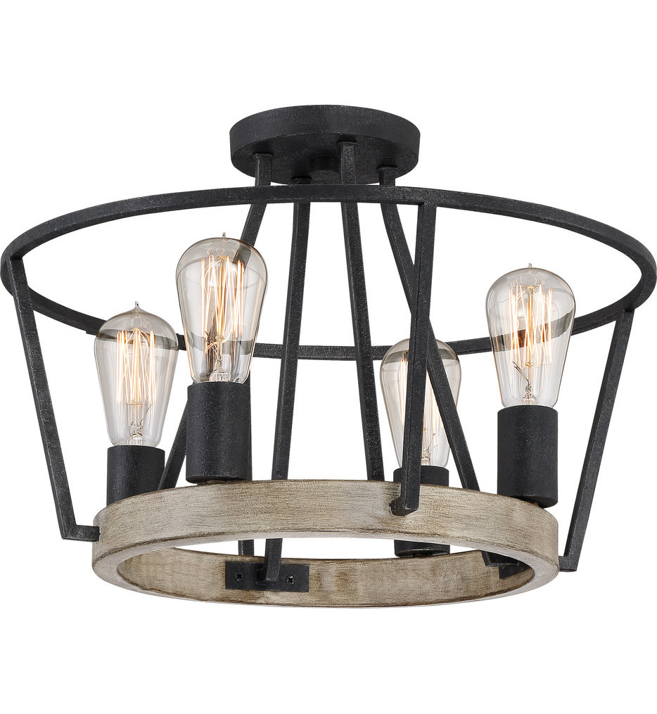 Quoizel - Brockton 17.5" Semi-Flush Mount