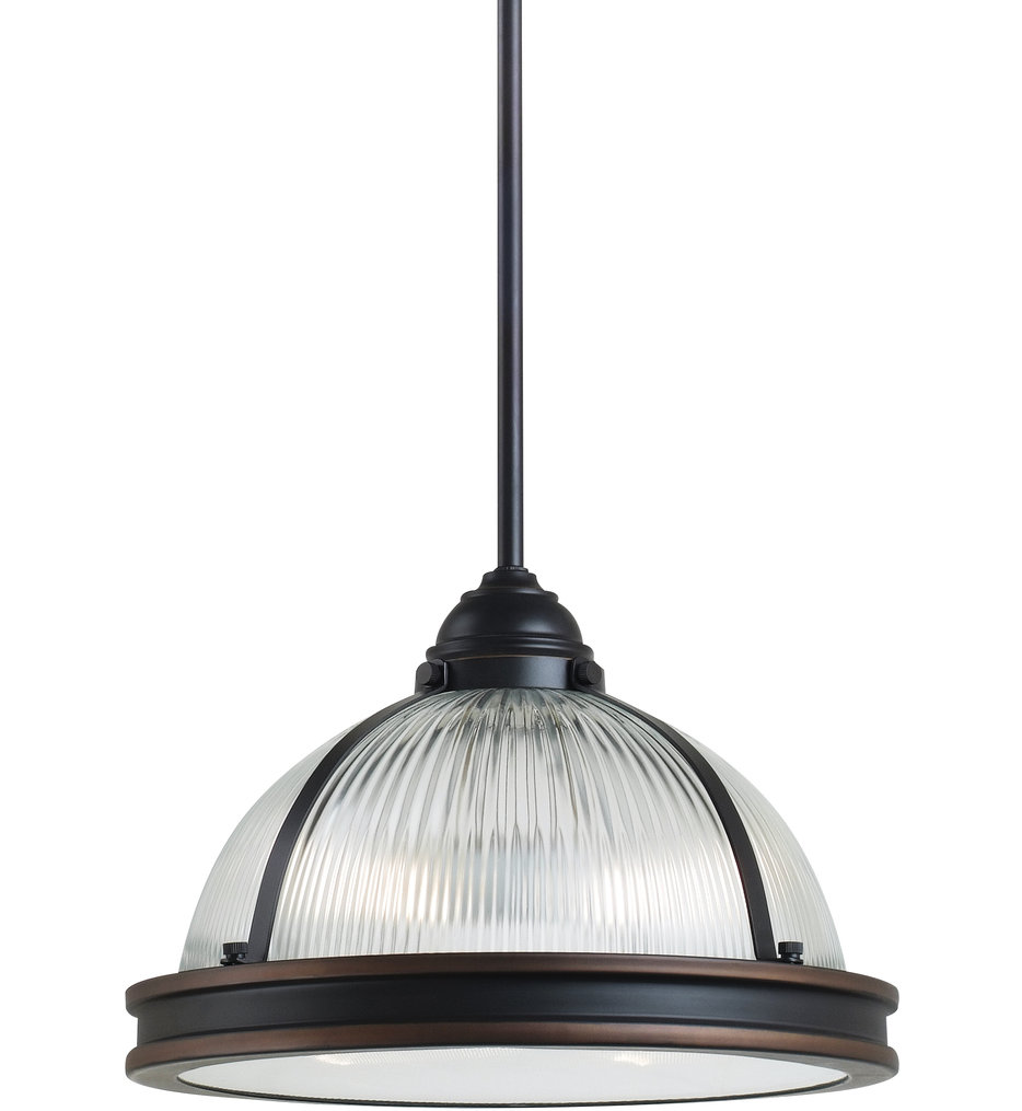 Generation Lighting - Pratt Street Prismatic 12.75" Pendant