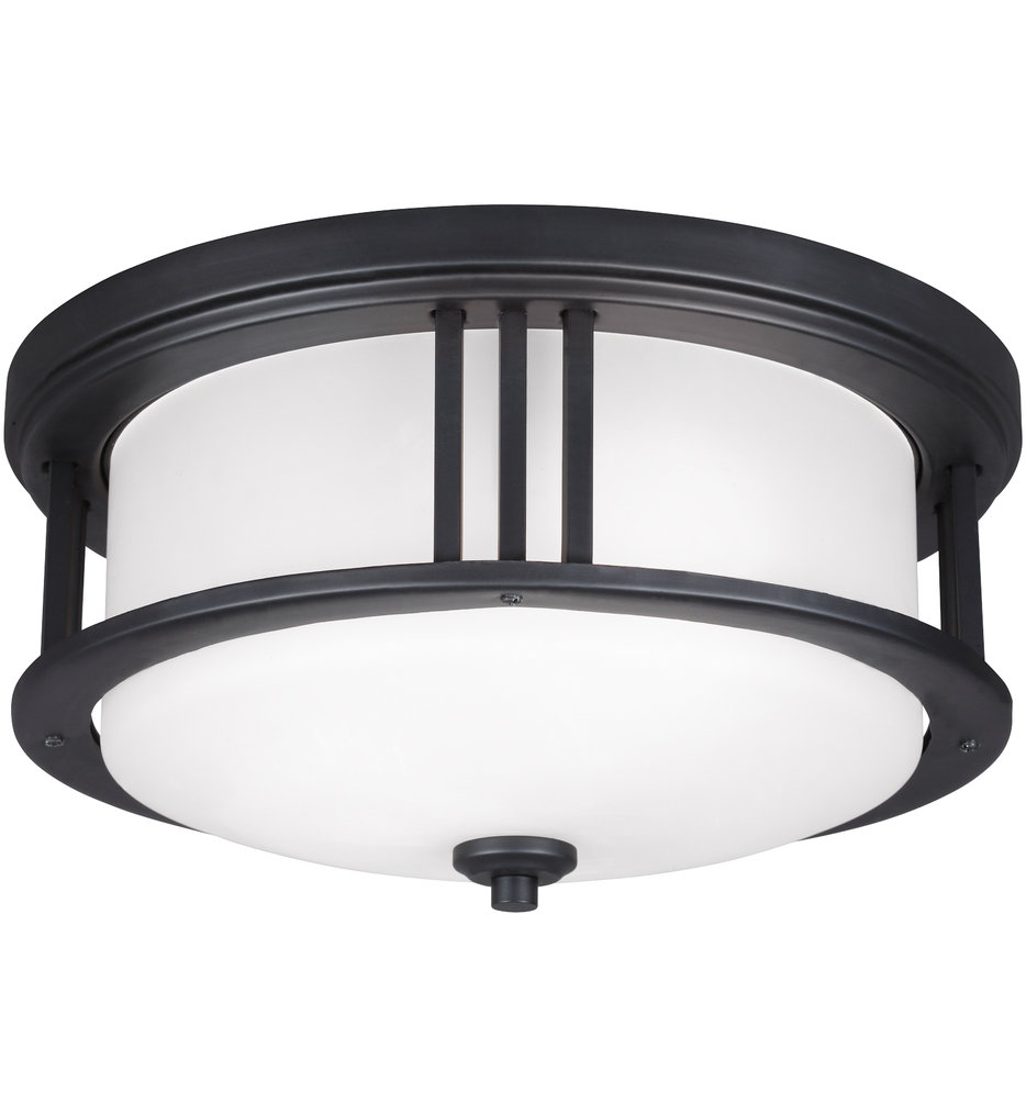 Generation Lighting - Crowell 14.06" Outdoor Flush Mount