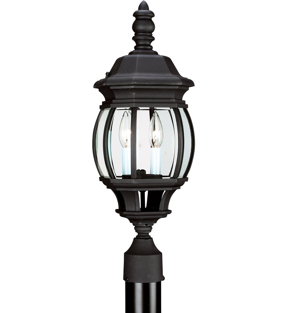 Wynfield Black 2 Light Outdoor Post Lantern