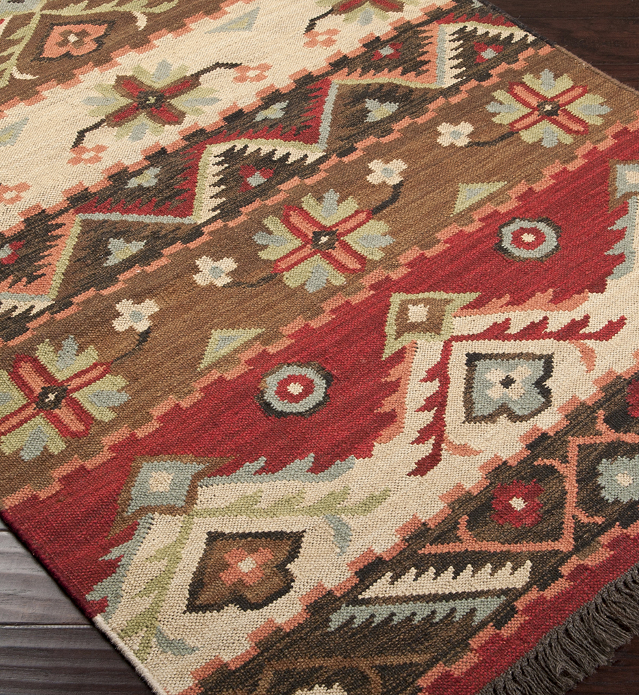 Jewel Tone II Flatweave Hand Woven Rug