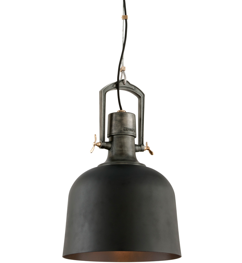 Troy Lighting - F3546-SBK/APW/PBR - Hanger 31 15.5" Pendant