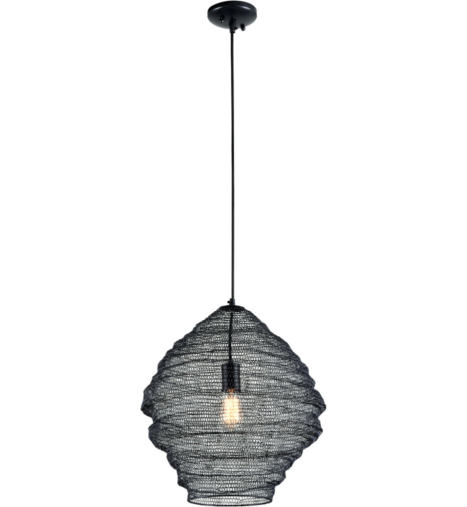 Troy Lighting - F6772-SBK - Wabi Sabi 18" Pendant