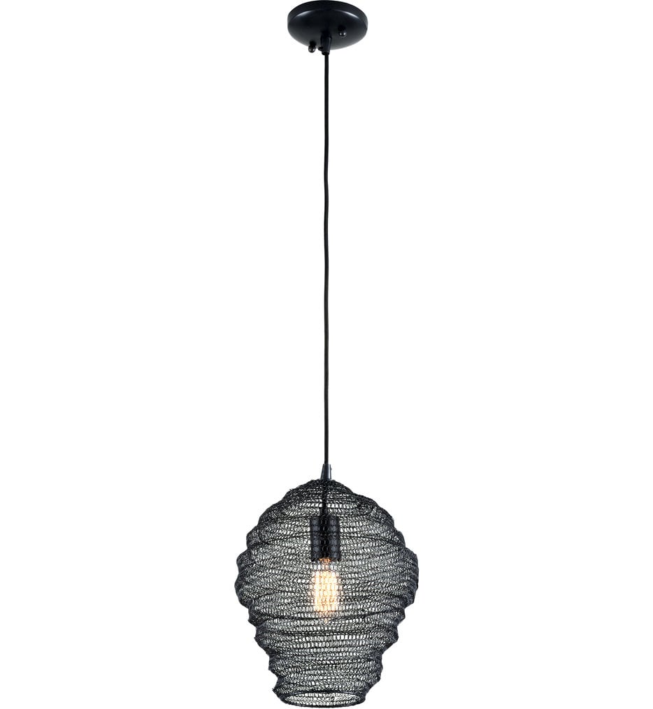 Troy Lighting - F6773-SBK - Wabi Sabi 13" Pendant
