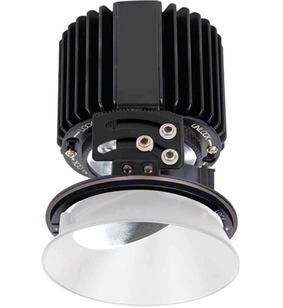 Volta LED Flood Beam Round Adjustablevisible 4.5" Recessed Trim