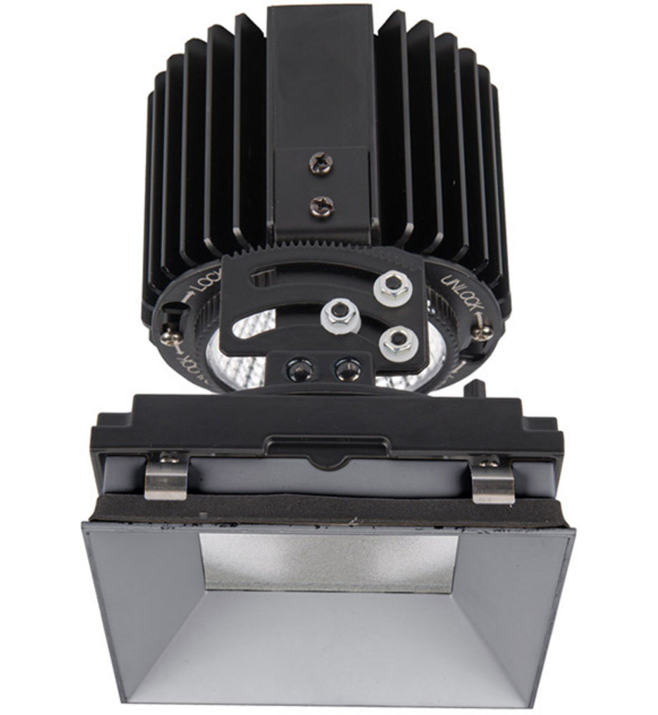 Volta LED Flood Beam Square Adjustablevisible 4.5" Recessed Trim