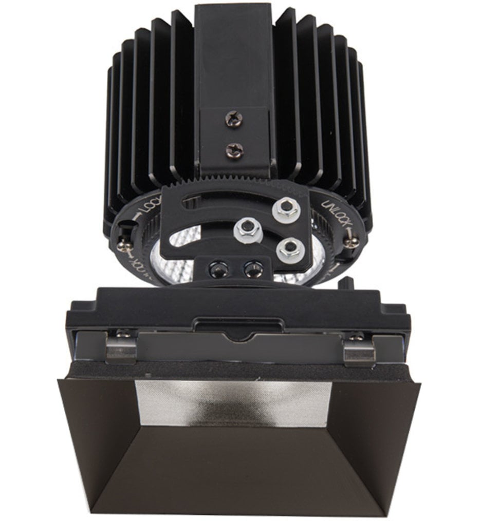 Volta LED Flood Beam Square Adjustablevisible 4.5" Recessed Trim