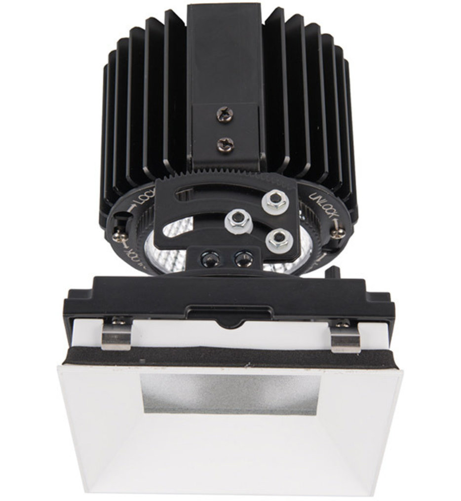 Volta LED Narrow Flood Beam Square Adjustablevisible 4.5" Recessed Trim