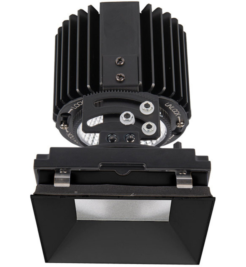 Volta LED Spot Beam Square Adjustablevisible 4.5" Recessed Trim