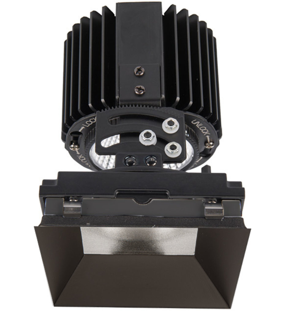 Volta LED Spot Beam Square Adjustablevisible 4.5" Recessed Trim