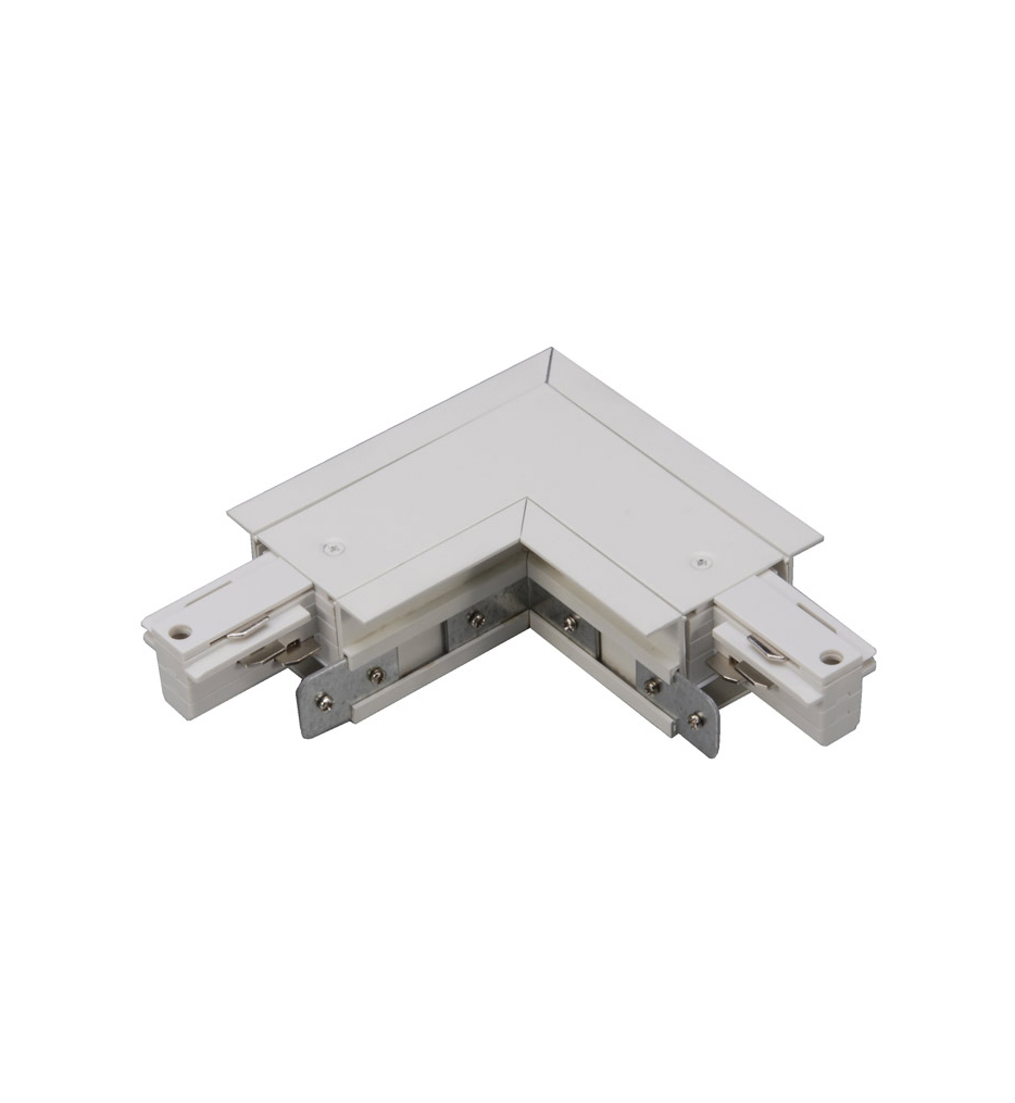 WAC Lighting - WHLLC-RT-BK - W Track Recessed Flanged Mount Left Architectural Track L-Connector