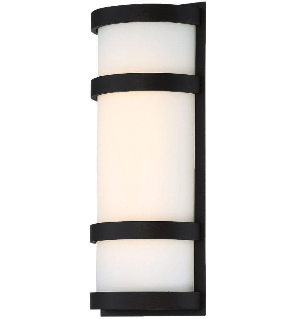 dweLED - WS-W52614-BK - Latitude 14" Outdoor Wall Sconce