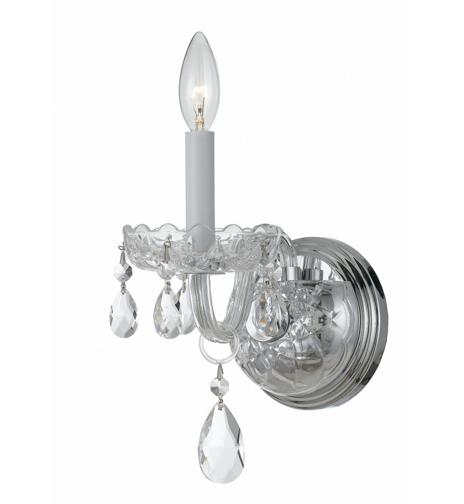 Traditional Crystal 9" Wall Sconce