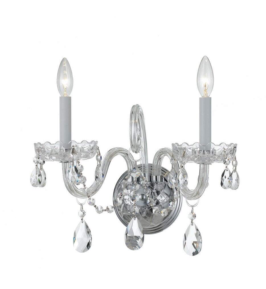 Traditional Crystal 15" Wall Sconce