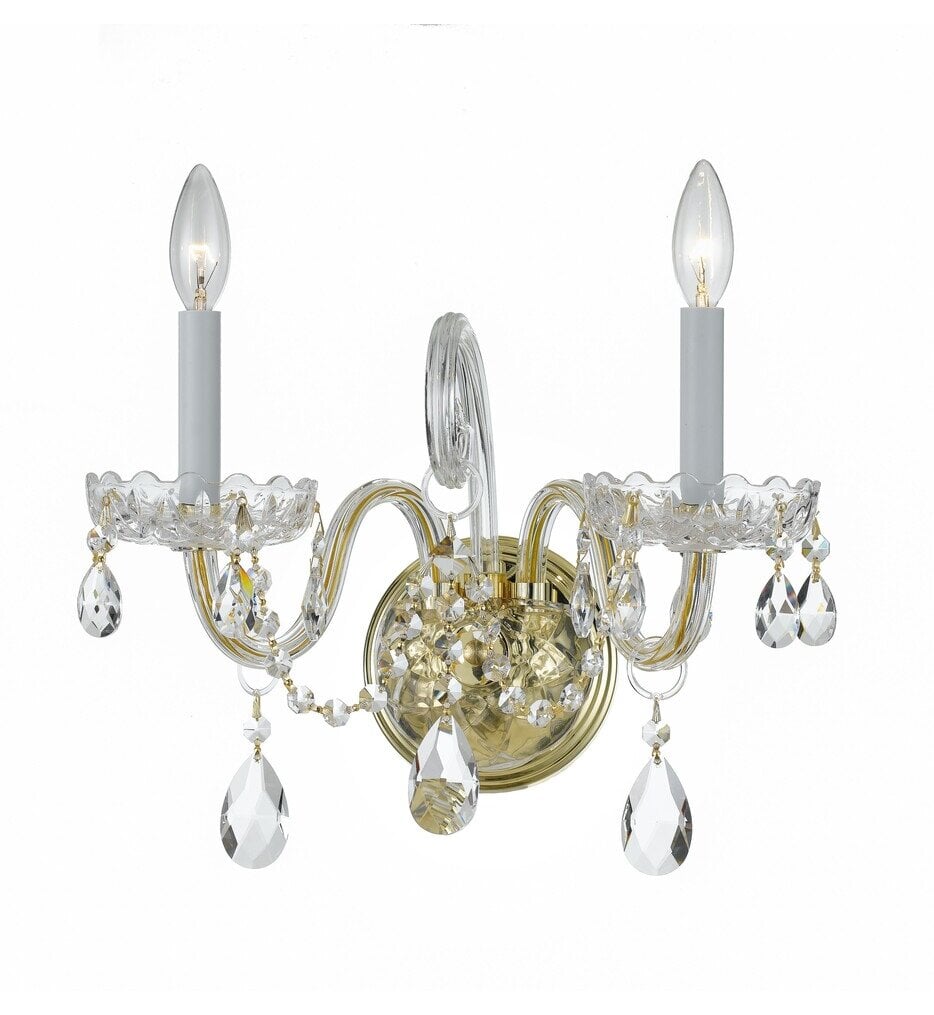 Traditional Crystal 15" Wall Sconce