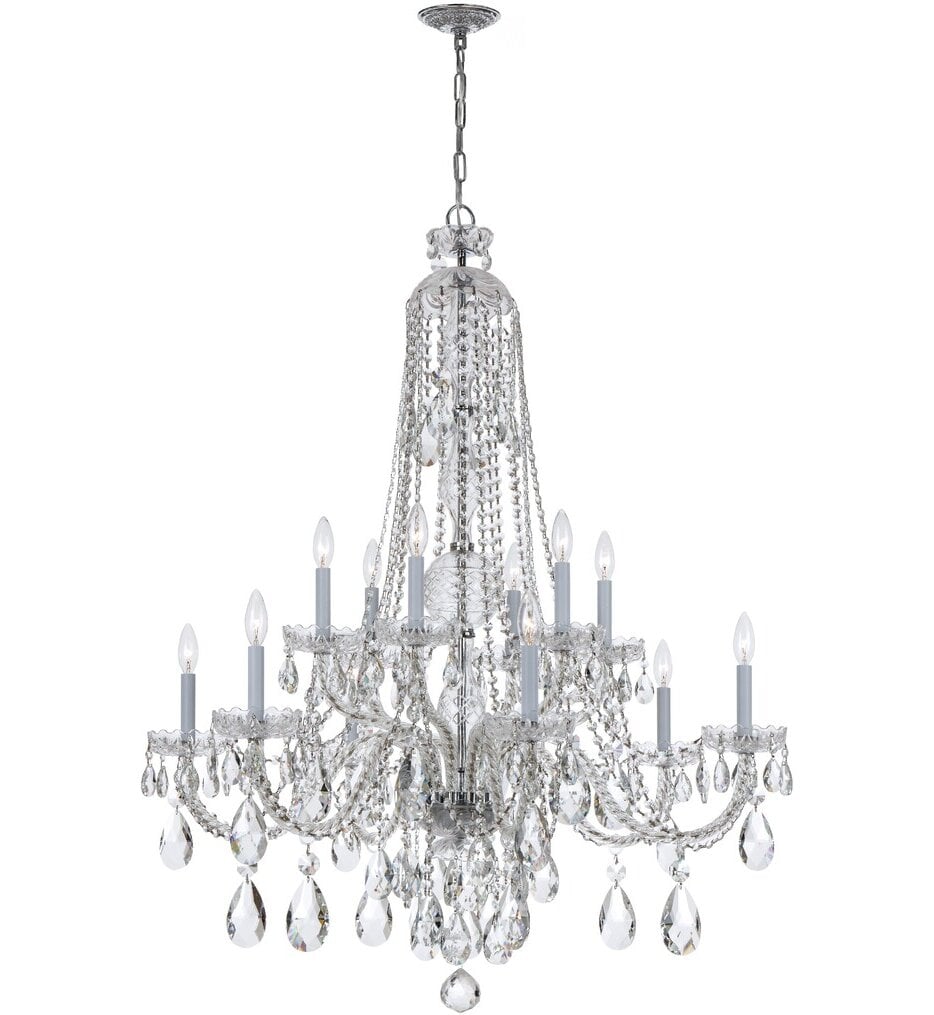 Traditional Crystal 37.5" Chandelier