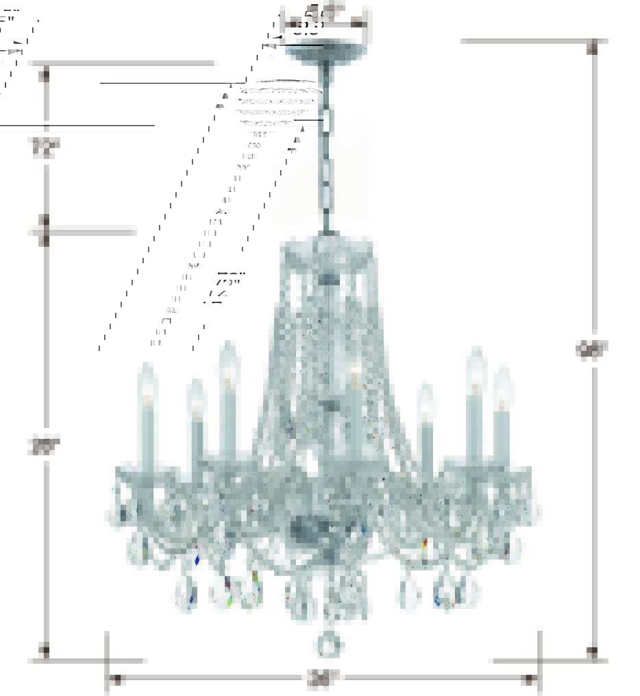 Traditional Crystal 26" Chandelier