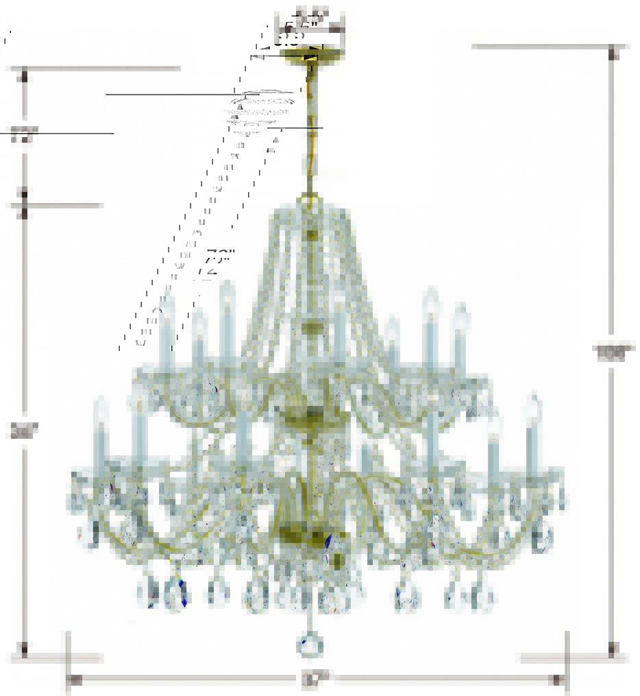 Traditional Crystal 37" Chandelier