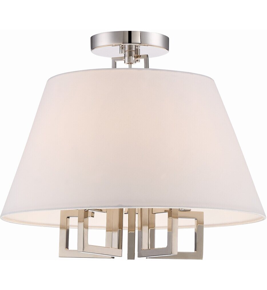 Crystorama - Westwood 16" Semi Flush