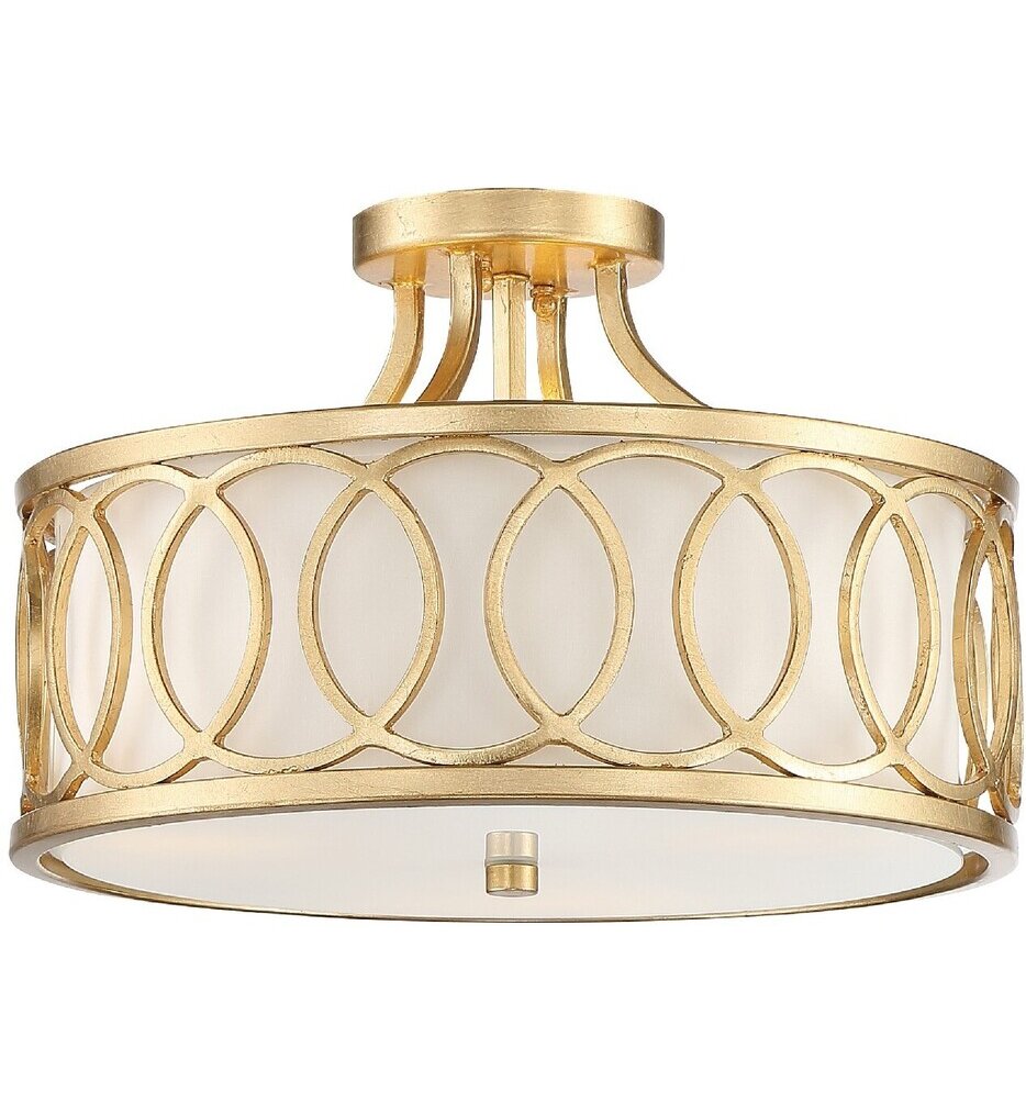 Crystorama - Graham 15" Semi Flush