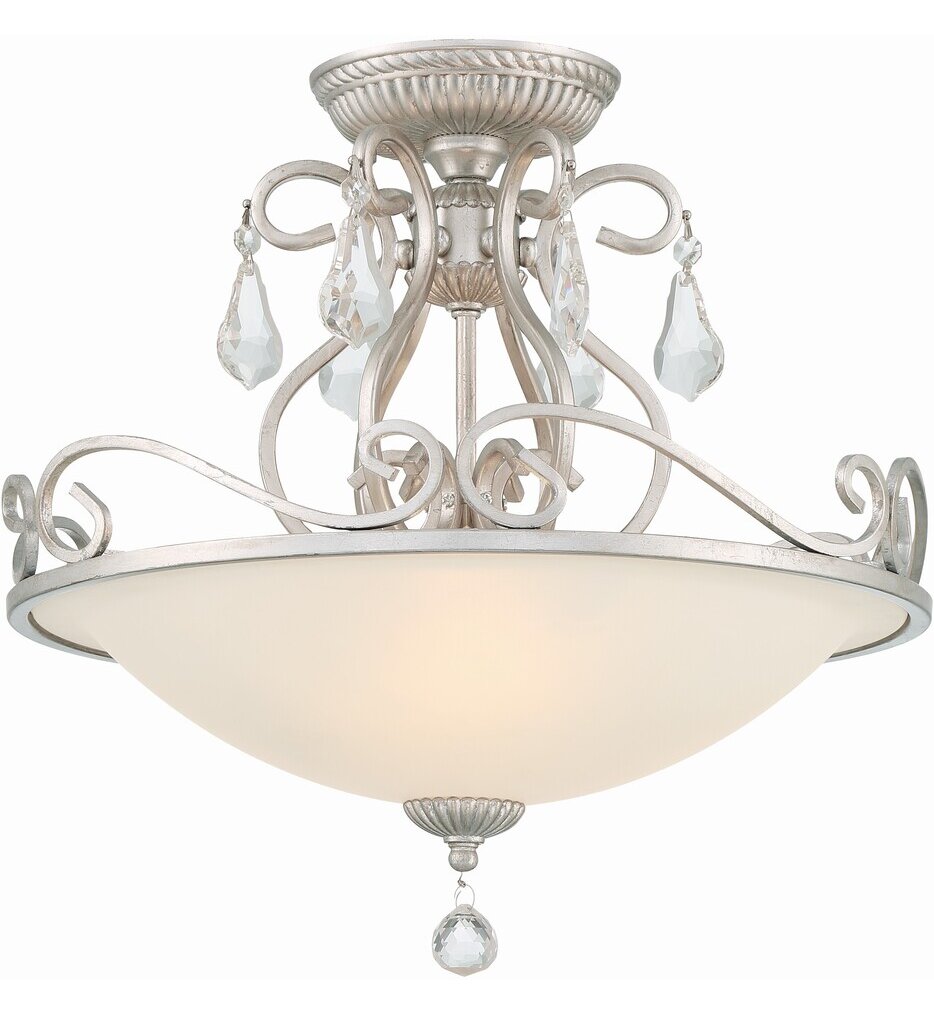Crystorama - Ashton 16.5" Semi-Flush Mount