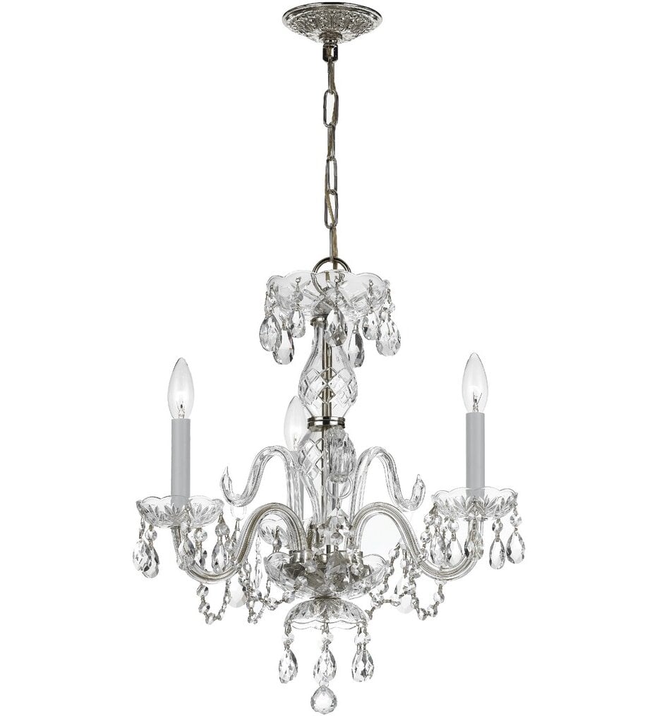 Traditional Crystal 16" Mini Chandelier