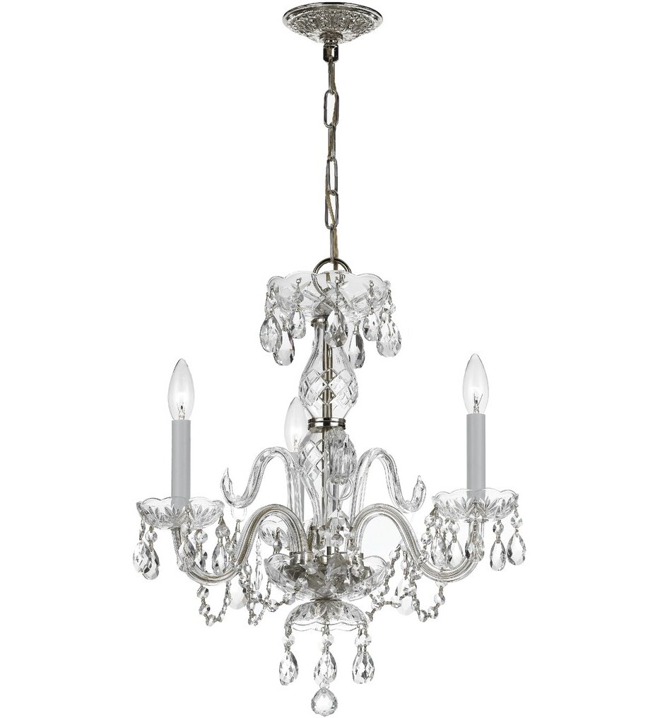 Traditional Crystal 16" Mini Chandelier
