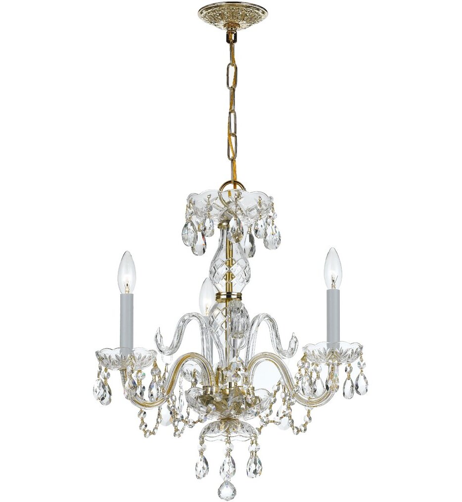Traditional Crystal 16" Mini Chandelier