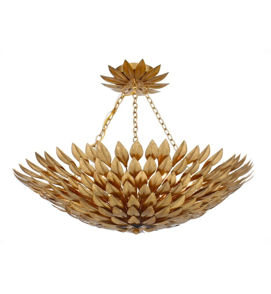Crystorama - Broche 24.5" Semi Flush