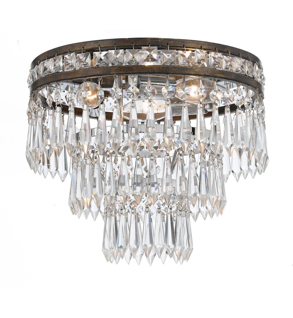 Crystorama - 5260-EB-CL-MWP - Mercer 12" Flush Mount