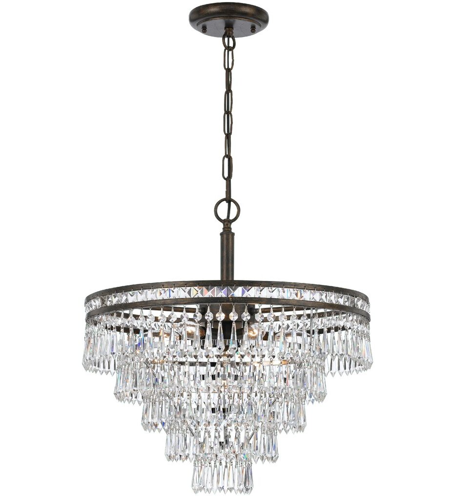 Crystorama - 5264-EB-CL-MWP - Mercer 20" Chandelier