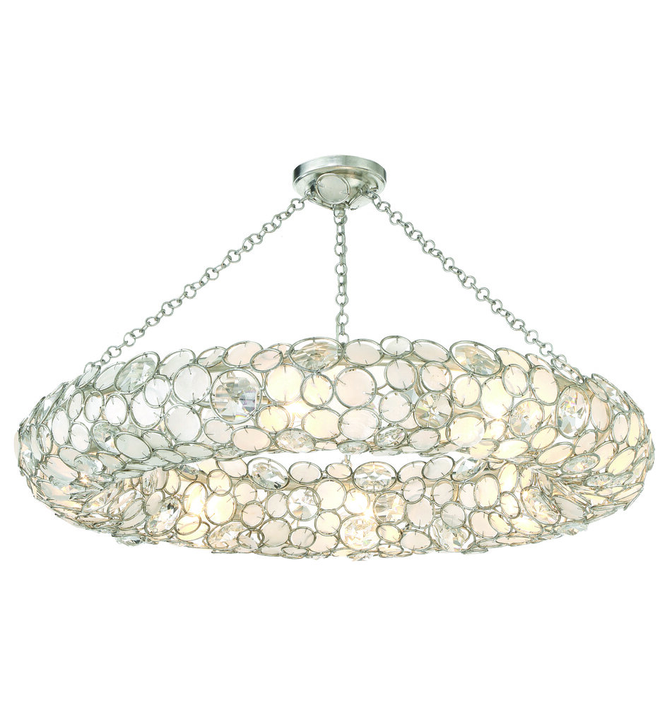Crystorama - 528P-SA_CEILING - Palla 32" Semi-Flush Mount