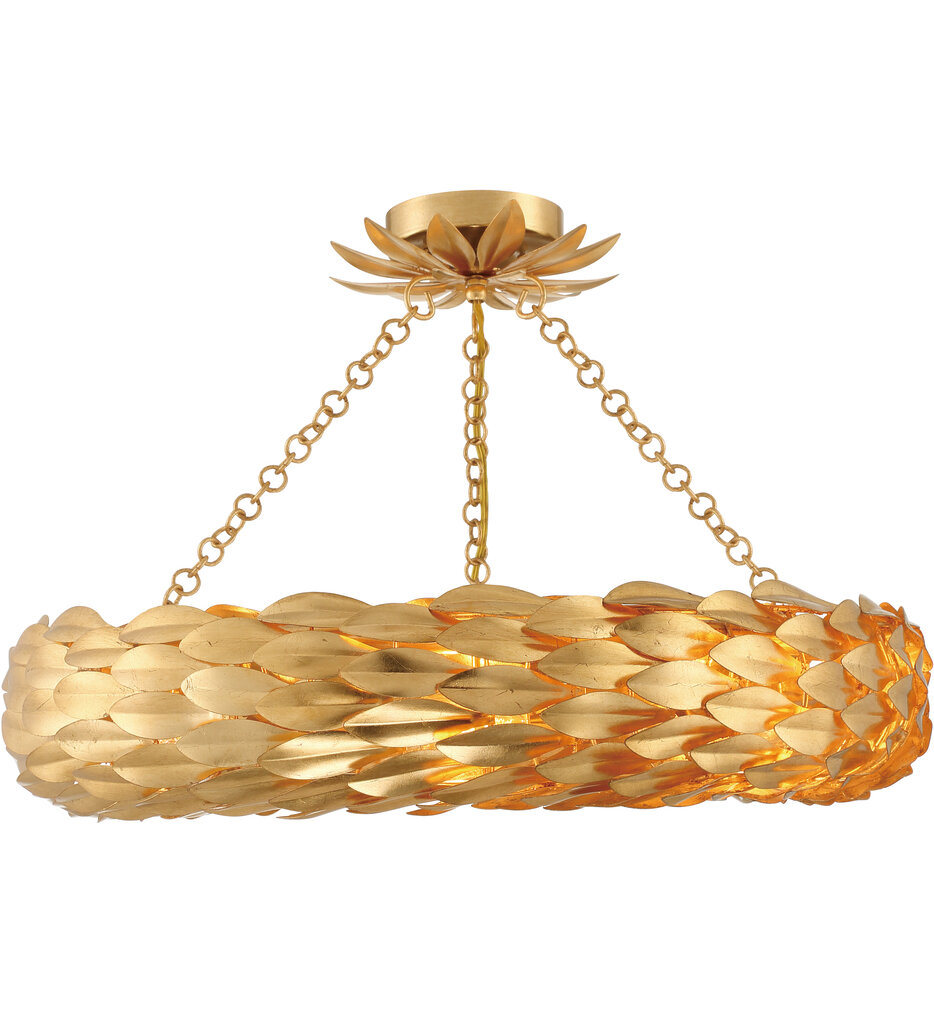 Crystorama - Broche 24" Semi Flush