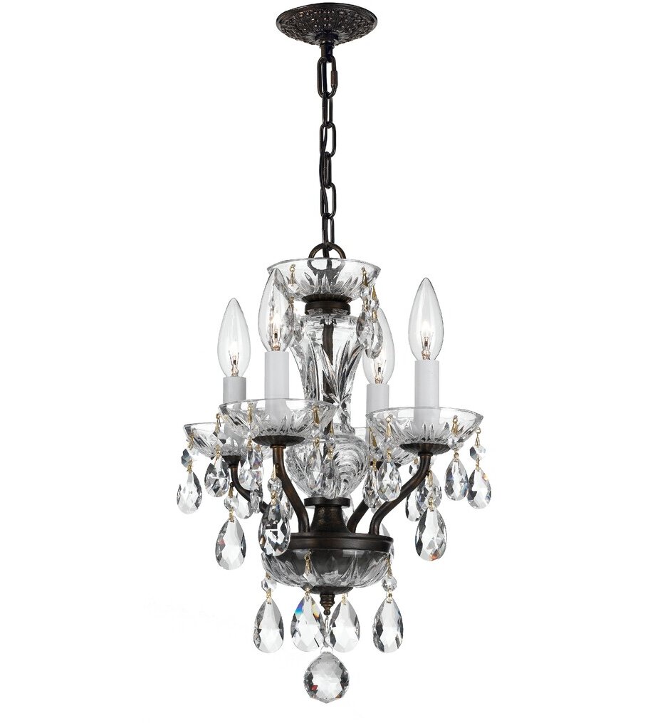 Crystorama - Traditional Crystal 11" Mini Chandelier